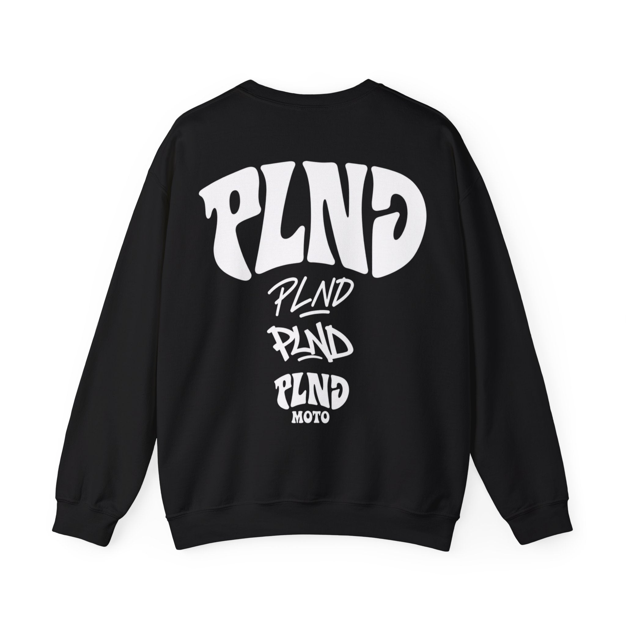 Bluza Bez Kaptura PLND Multi Logo - Czarna