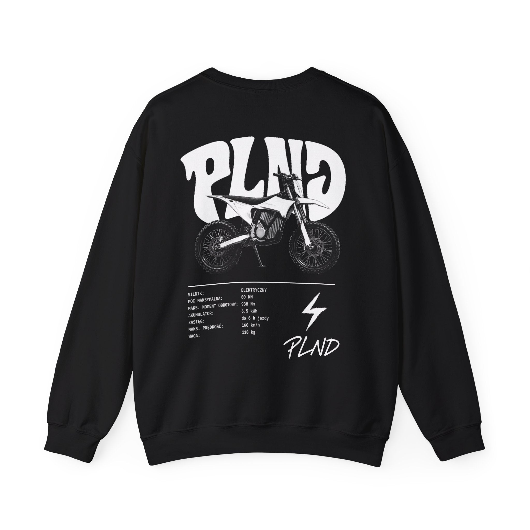 Bluza Bez Kaptura PLND Starkvarg - Czarna