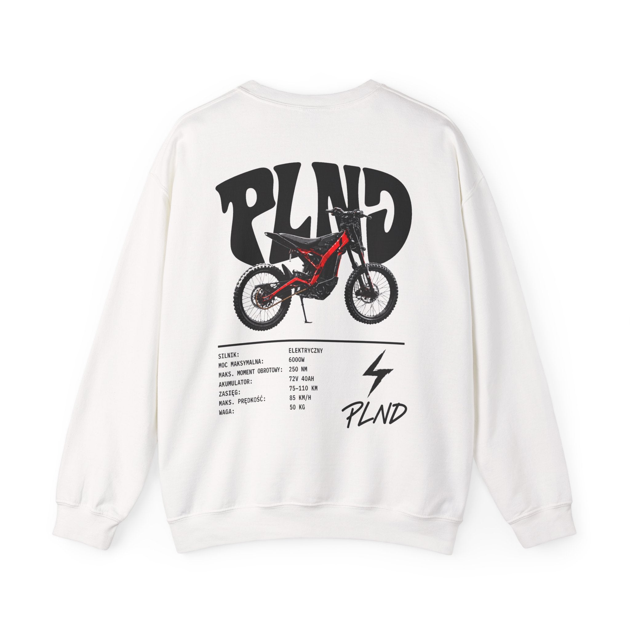 Bluza Bez Kaptura PLND Surron Lbx - Biała